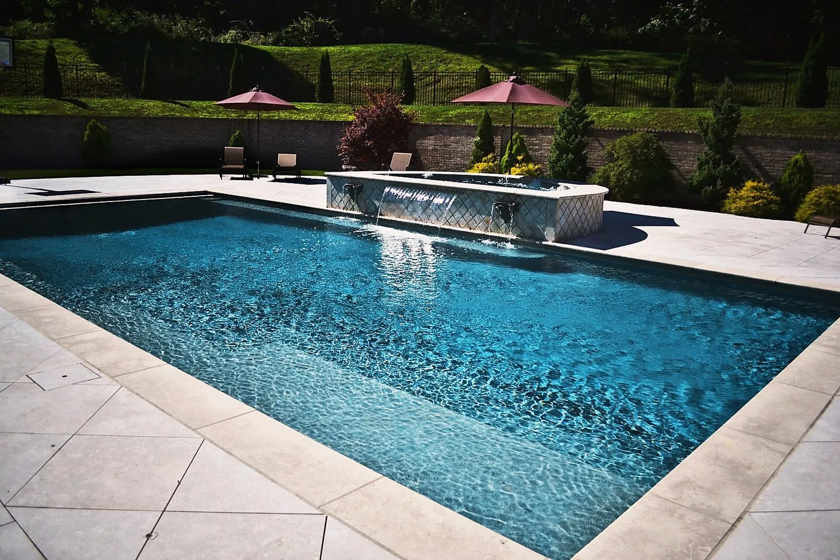 Poolside terrace